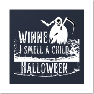 Copy of Winnie I smell a child vintage Halloween costume | Dark colors combination Posters and Art